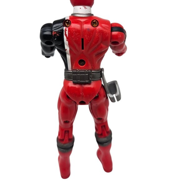 Power Ranger SPD Red & Black Ranger 2004 Bandai 6" Action Figure - Picture 5 of 5